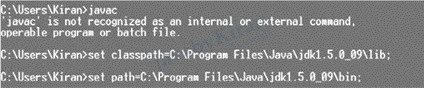 Set temporary path of Java on Command Prompt set temporary path of java on command prompt