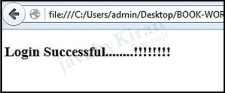 Login Success Page login success html page using selenium
