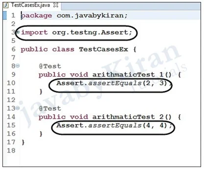 Test cases in TestNG without Selenium writing test cases in TestNG without selenium