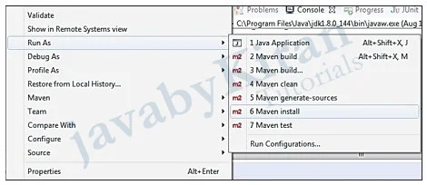 Select Maven Install maven install