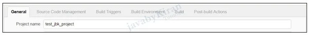 Step 4. Configure all given tabs. configuring jenkins project