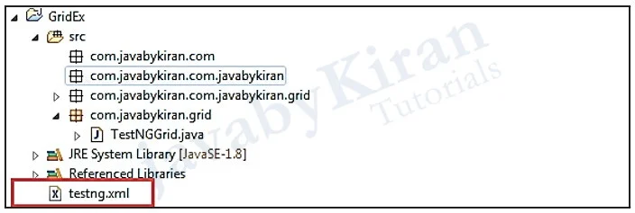 Write above code in testng.xml file testng.xml file
