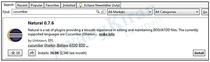 Natural 0.7.6 Plugin natural eclipse plugin