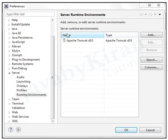 Now click on Ok. web application using tomcat server