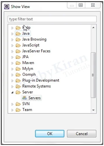Now click on Server and select Servers web application using tomcat server