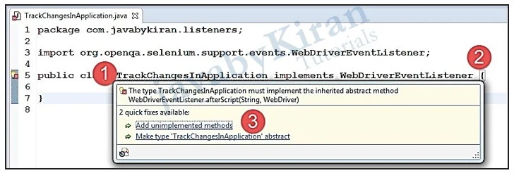 Steps to Add unimplemented methods in Selenium steps to add unimplemented methods in selenium