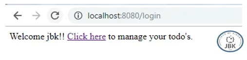 Welcome page run simple java application on localhost