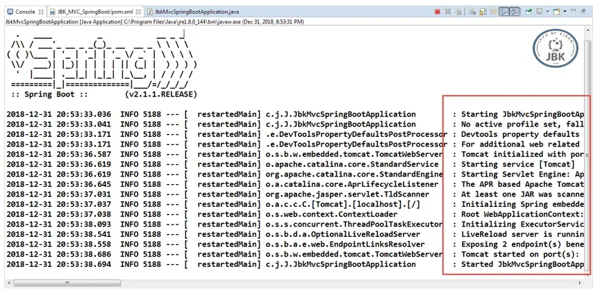 Run Main Class run main class of spring boot application