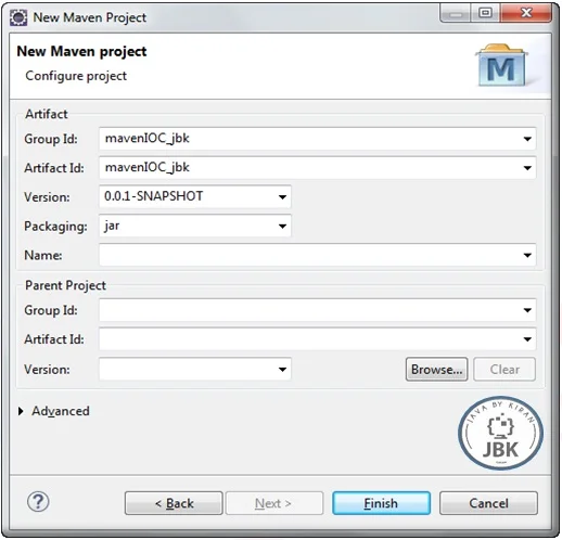 Configure New Maven Project Configure New Maven Project
