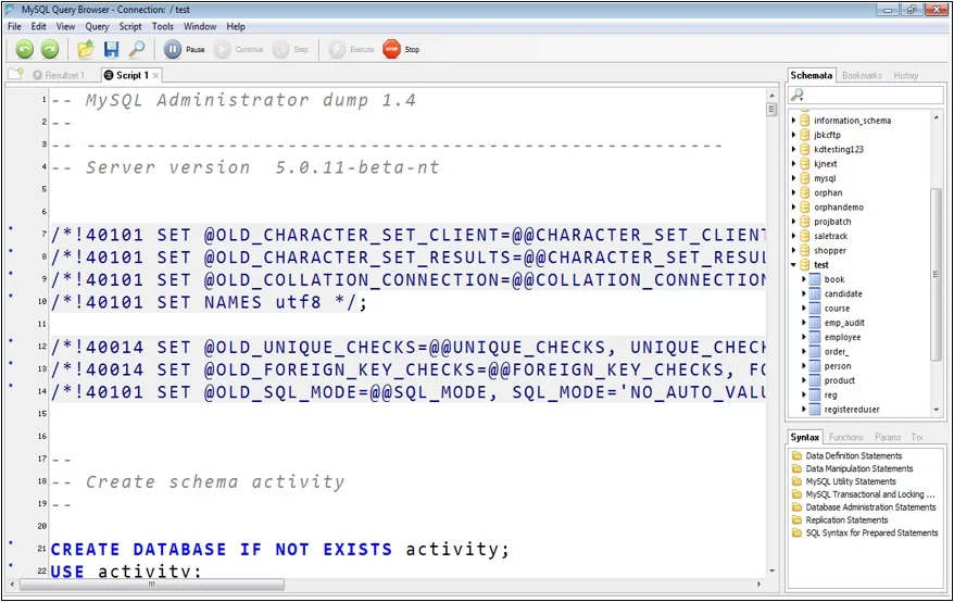 Now database will create with all table (with data). Now database will create with all table (with data)